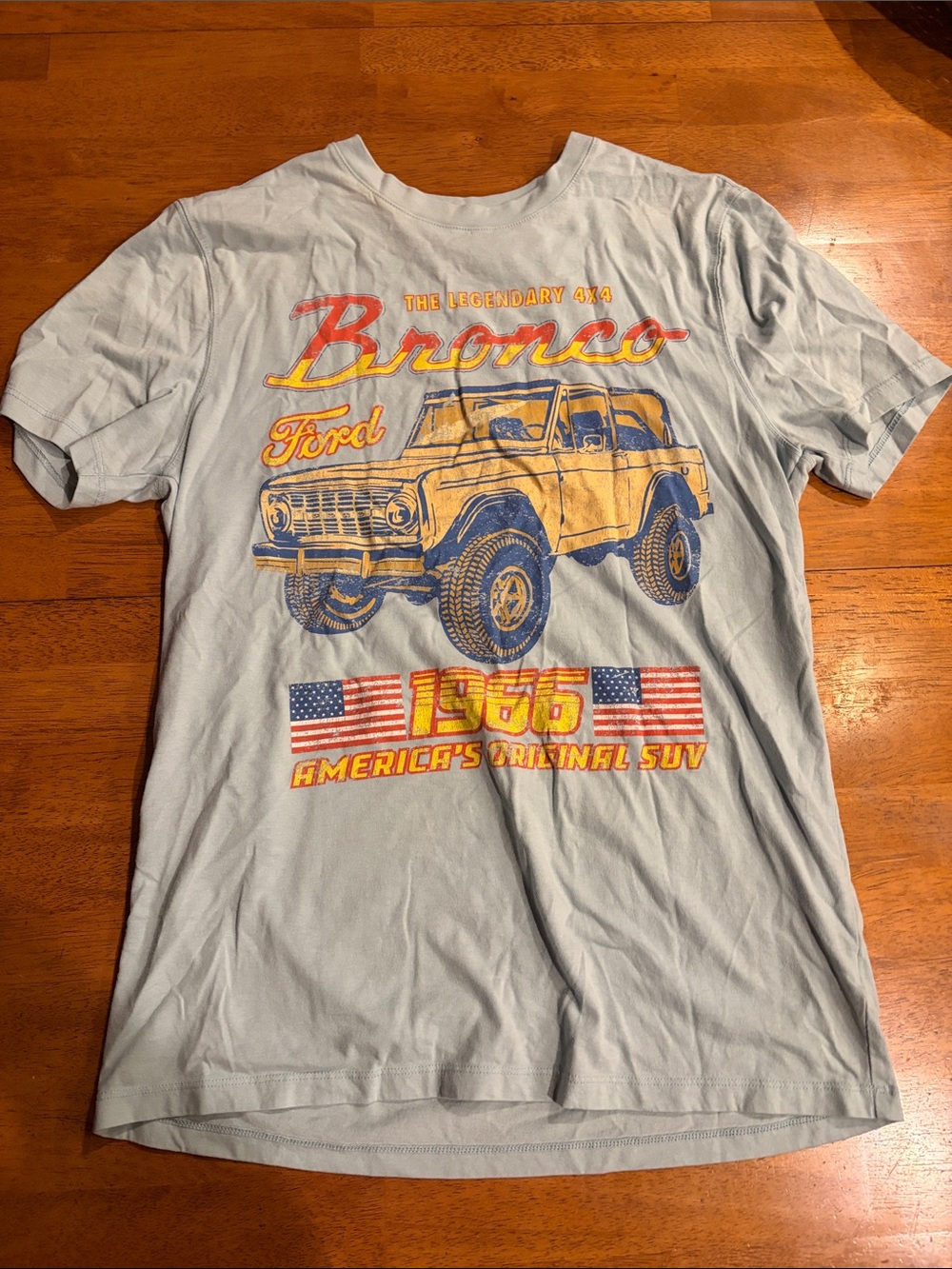 Ford Bronco 1965 Graphic Tee - Light Gray